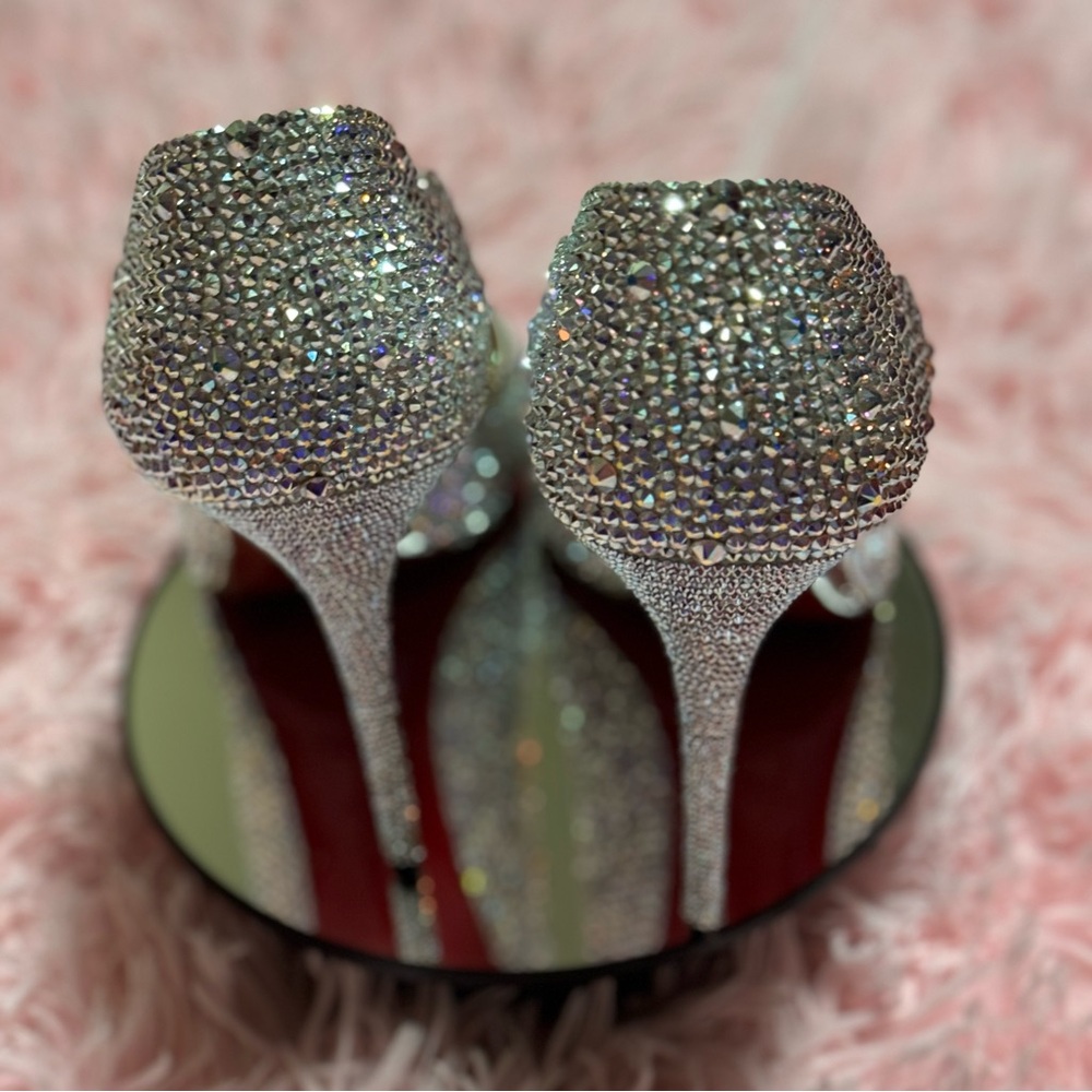 Louboutin Hot Chick Hand Blinged with Swarovski Crystals - They Are Finished!! - Picture 3 of 10